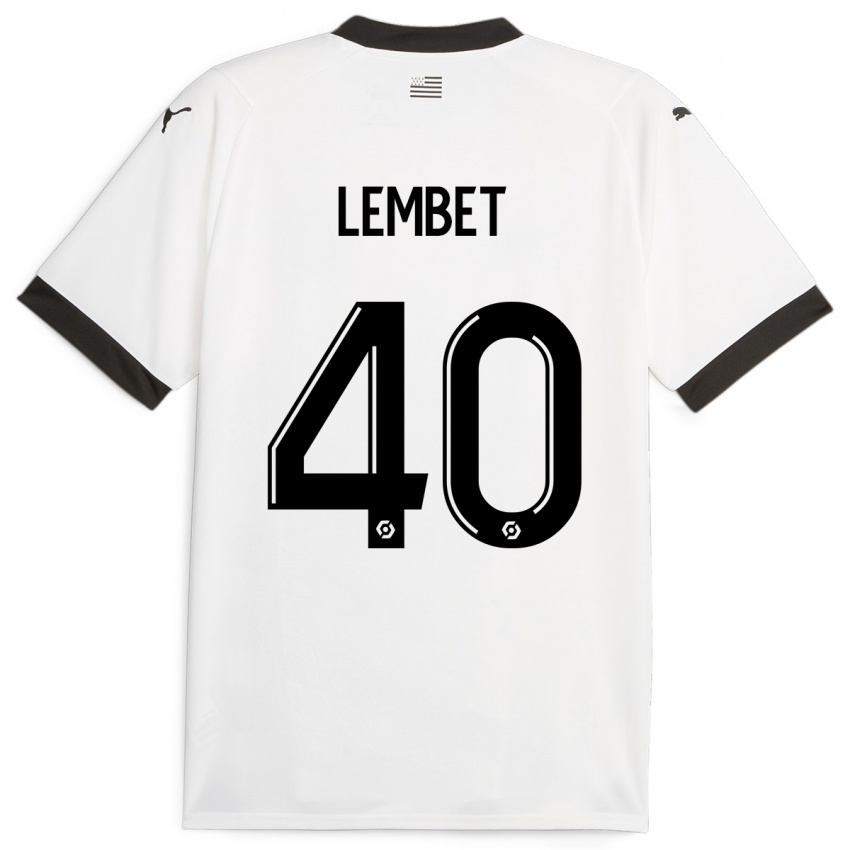 Niño Camiseta Geoffrey Lembet #40 Blanco 2ª Equipación 2023/24 La Camisa México