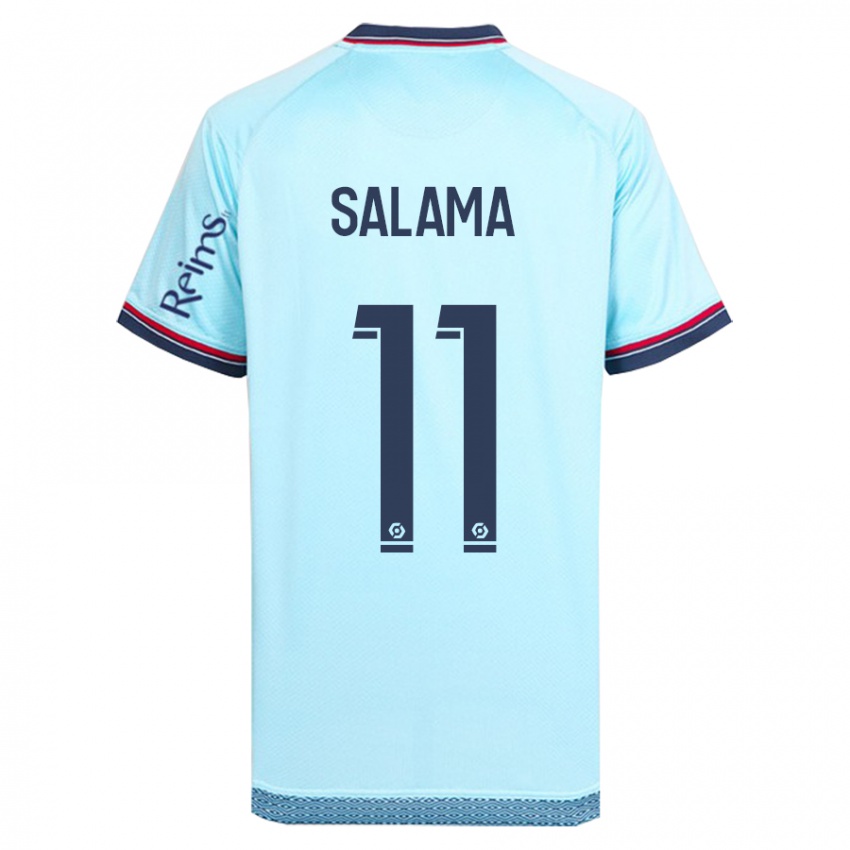 Niño Camiseta Amine Salama #11 Cielo Azul 2ª Equipación 2023/24 La Camisa México