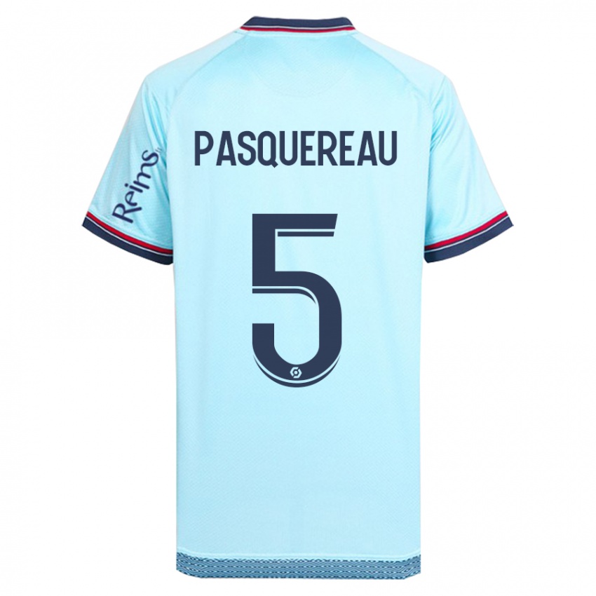 Niño Camiseta Julie Pasquereau #5 Cielo Azul 2ª Equipación 2023/24 La Camisa México