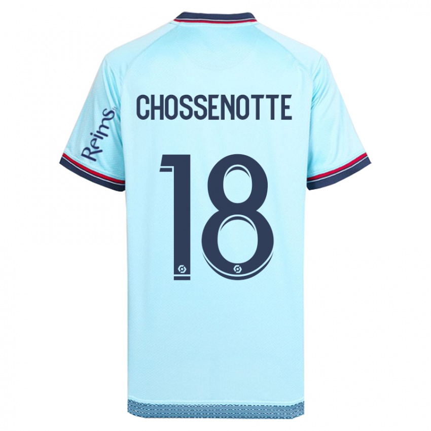 Niño Camiseta Shana Chossenotte #18 Cielo Azul 2ª Equipación 2023/24 La Camisa México