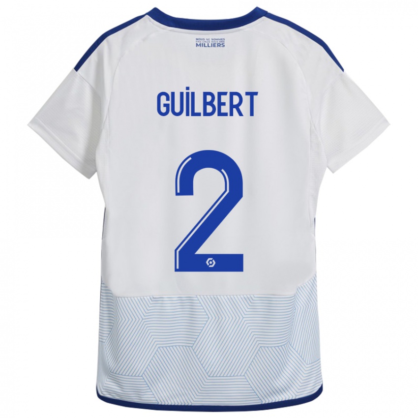 Niño Camiseta Frédéric Guilbert #2 Blanco 2ª Equipación 2023/24 La Camisa México