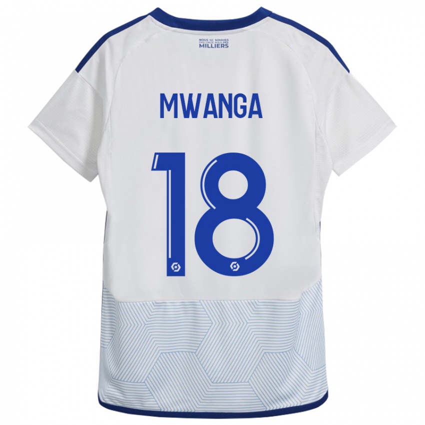 Niño Camiseta Junior Mwanga #18 Blanco 2ª Equipación 2023/24 La Camisa México