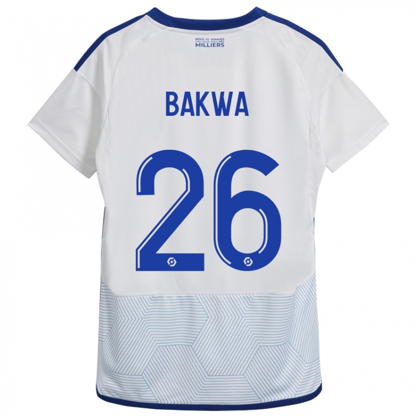 Niño Camiseta Dilane Bakwa #26 Blanco 2ª Equipación 2023/24 La Camisa México