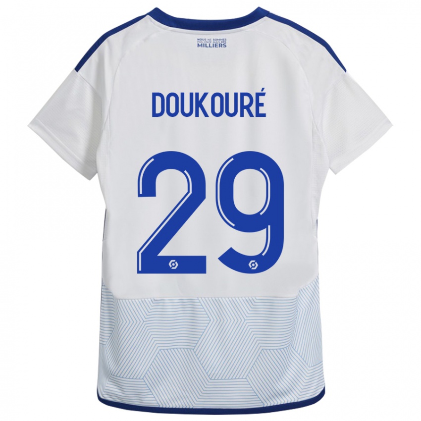 Niño Camiseta Ismaël Doukouré #29 Blanco 2ª Equipación 2023/24 La Camisa México