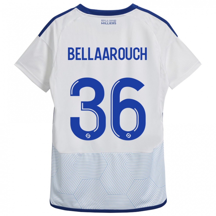 Niño Camiseta Alaa Bellaarouch #36 Blanco 2ª Equipación 2023/24 La Camisa México