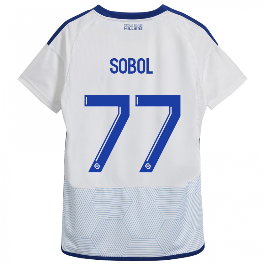 Niño Camiseta Eduard Sobol #77 Blanco 2ª Equipación 2023/24 La Camisa México