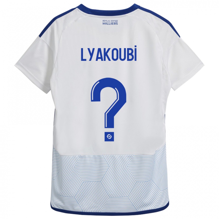 Niño Camiseta Oussama Lyakoubi #0 Blanco 2ª Equipación 2023/24 La Camisa México