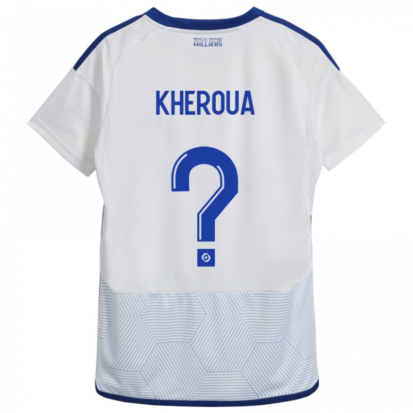 Niño Camiseta Nail Kheroua #0 Blanco 2ª Equipación 2023/24 La Camisa México