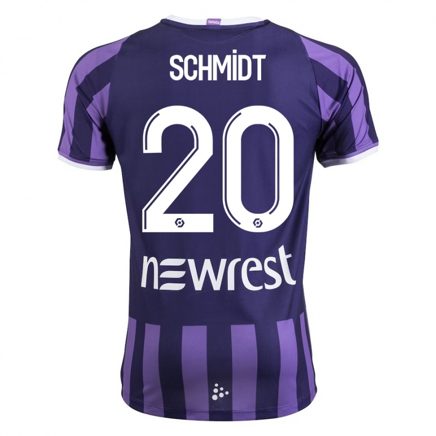 Niño Camiseta Niklas Schmidt #20 Morado 2ª Equipación 2023/24 La Camisa México