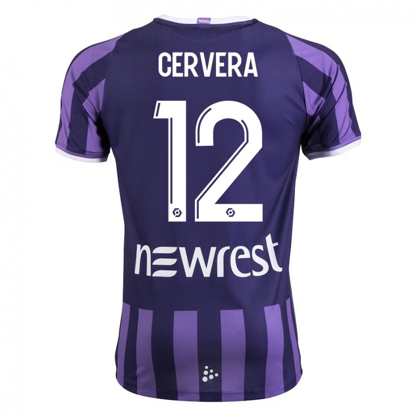 Niño Camiseta Laurianne Cervera #12 Morado 2ª Equipación 2023/24 La Camisa México