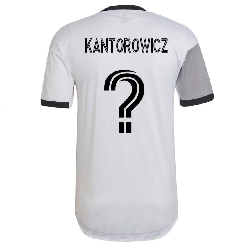 Niño Camiseta Dominic Kantorowicz #0 Blanco 2ª Equipación 2023/24 La Camisa México