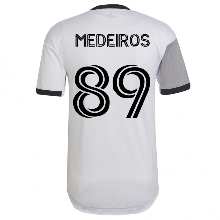 Niño Camiseta Matthew Medeiros #89 Blanco 2ª Equipación 2023/24 La Camisa México