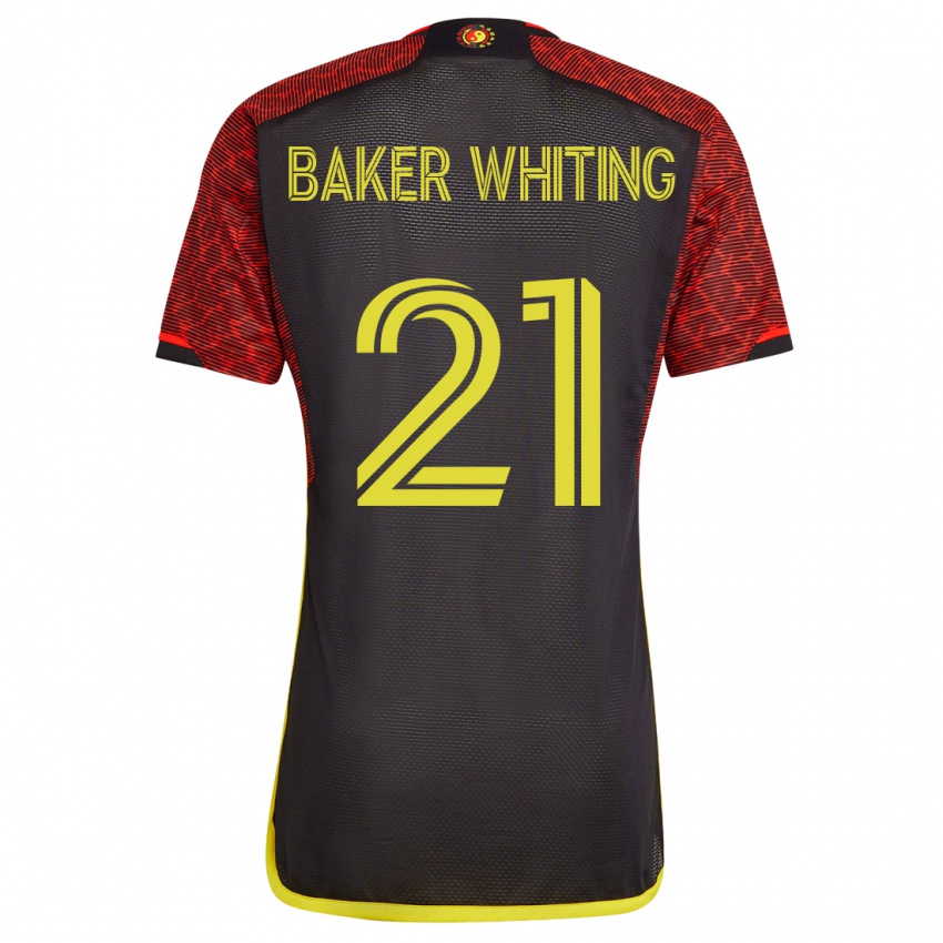 Niño Camiseta Reed Baker-Whiting #21 Naranja 2ª Equipación 2023/24 La Camisa México