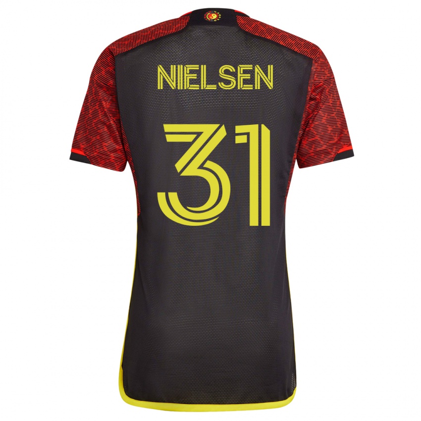 Niño Camiseta Madeline Nielsen #31 Naranja 2ª Equipación 2023/24 La Camisa México