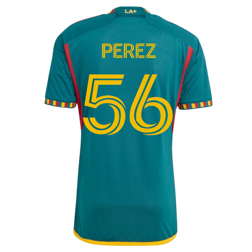 Niño Camiseta Jonathan Pérez #56 Verde 2ª Equipación 2023/24 La Camisa México
