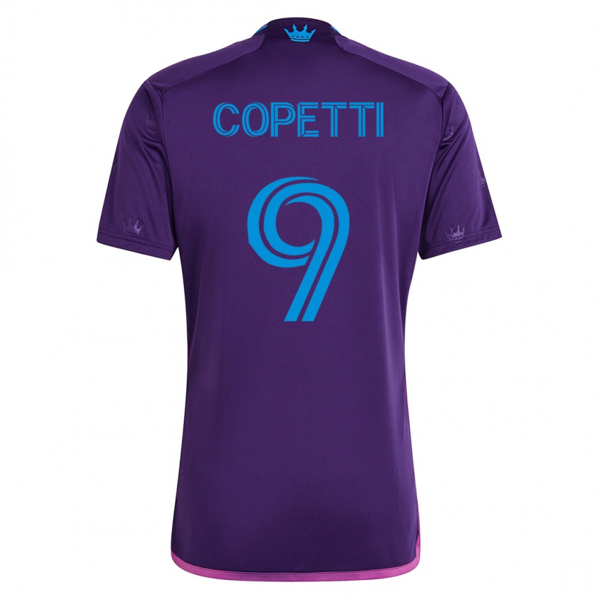 Niño Camiseta Enzo Copetti #9 Violeta 2ª Equipación 2023/24 La Camisa México