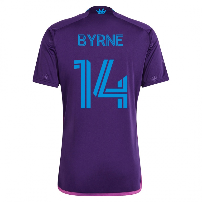 Niño Camiseta Nathan Byrne #14 Violeta 2ª Equipación 2023/24 La Camisa México