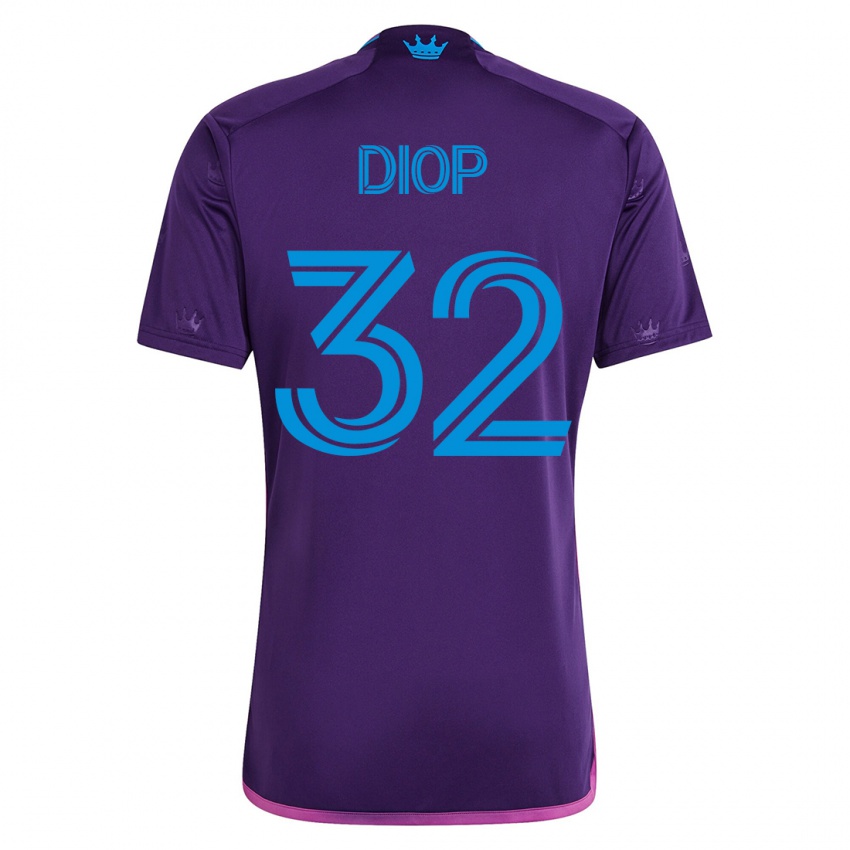 Niño Camiseta Hamady Diop #32 Violeta 2ª Equipación 2023/24 La Camisa México