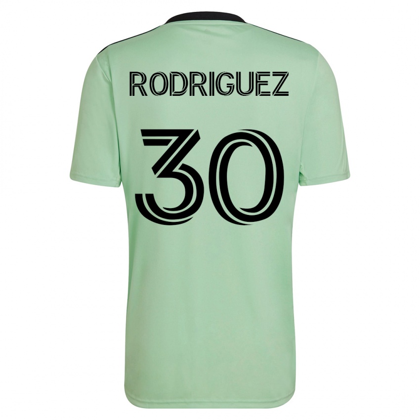Niño Camiseta Memo Rodríguez #30 Verde Claro 2ª Equipación 2023/24 La Camisa México