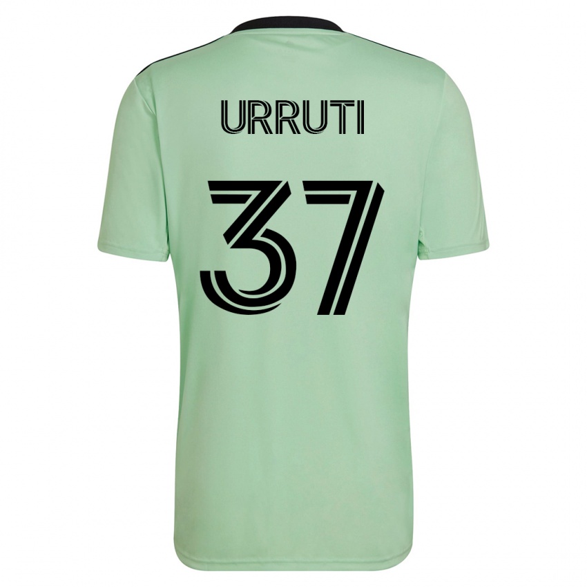 Niño Camiseta Maximiliano Urruti #37 Verde Claro 2ª Equipación 2023/24 La Camisa México