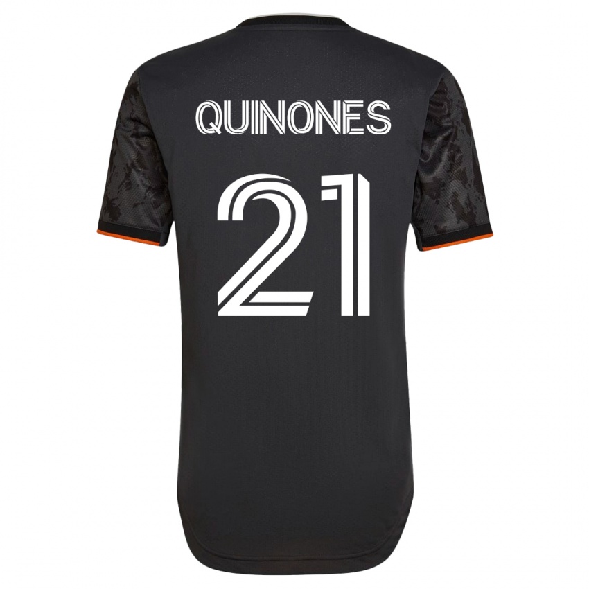 Niño Camiseta Nelson Quiñónes #21 Negro 2ª Equipación 2023/24 La Camisa México