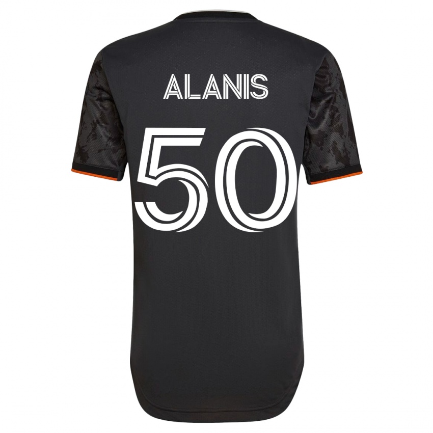 Niño Camiseta Brian Alanis #50 Negro 2ª Equipación 2023/24 La Camisa México
