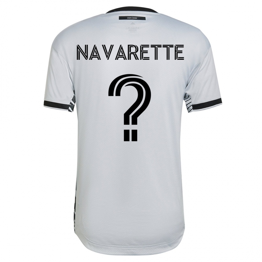 Niño Camiseta Samuel Navarette #0 Blanco 2ª Equipación 2023/24 La Camisa México