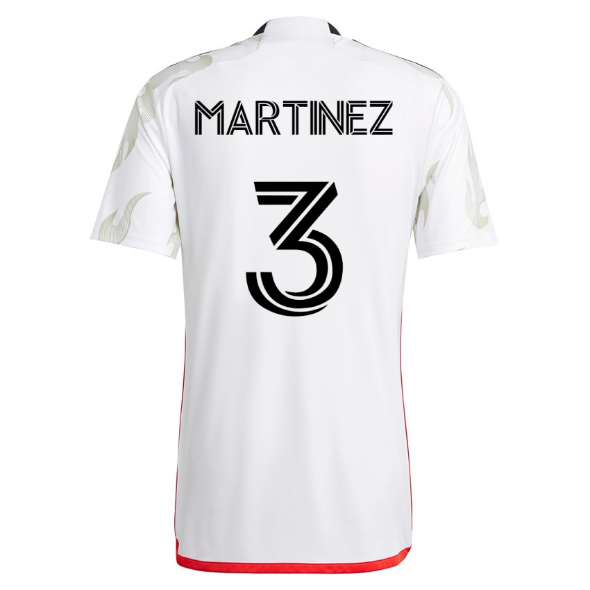 Niño Camiseta José Antonio Martínez #3 Blanco 2ª Equipación 2023/24 La Camisa México