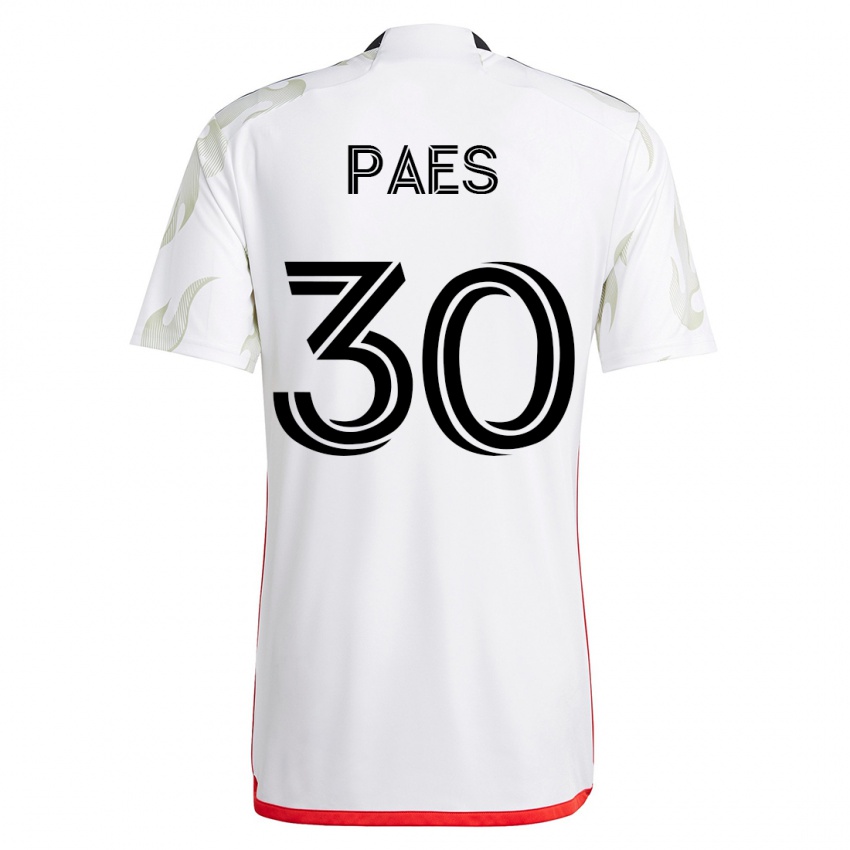 Niño Camiseta Maarten Paes #30 Blanco 2ª Equipación 2023/24 La Camisa México