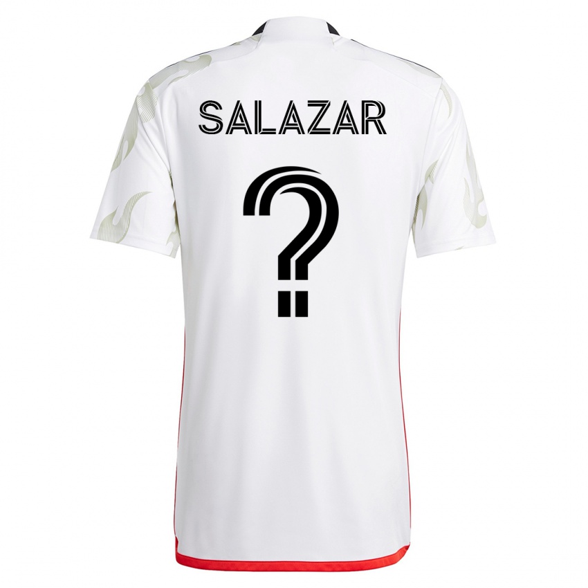 Niño Camiseta Jared Salazar #0 Blanco 2ª Equipación 2023/24 La Camisa México