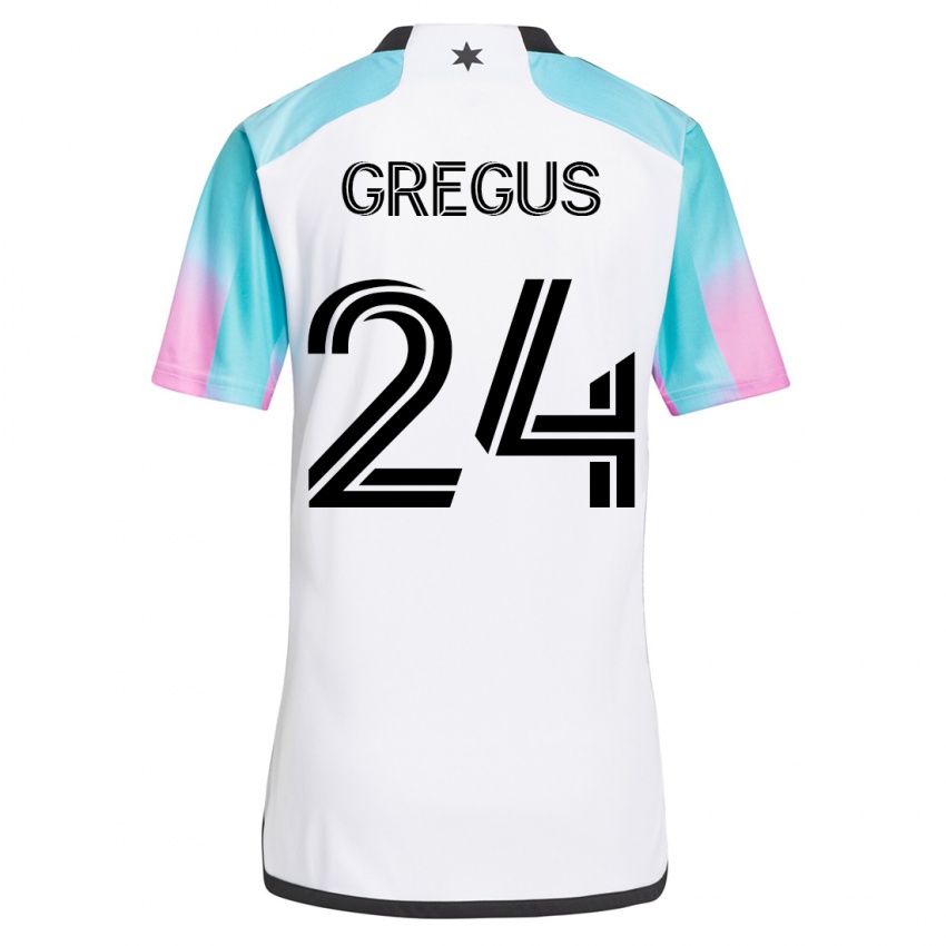 Niño Camiseta Ján Gregus #24 Blanco 2ª Equipación 2023/24 La Camisa México