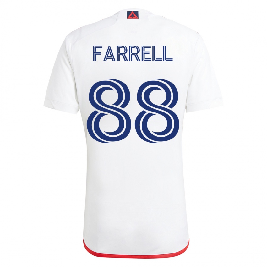 Niño Camiseta Andrew Farrell #88 Blanco Rojo 2ª Equipación 2023/24 La Camisa México