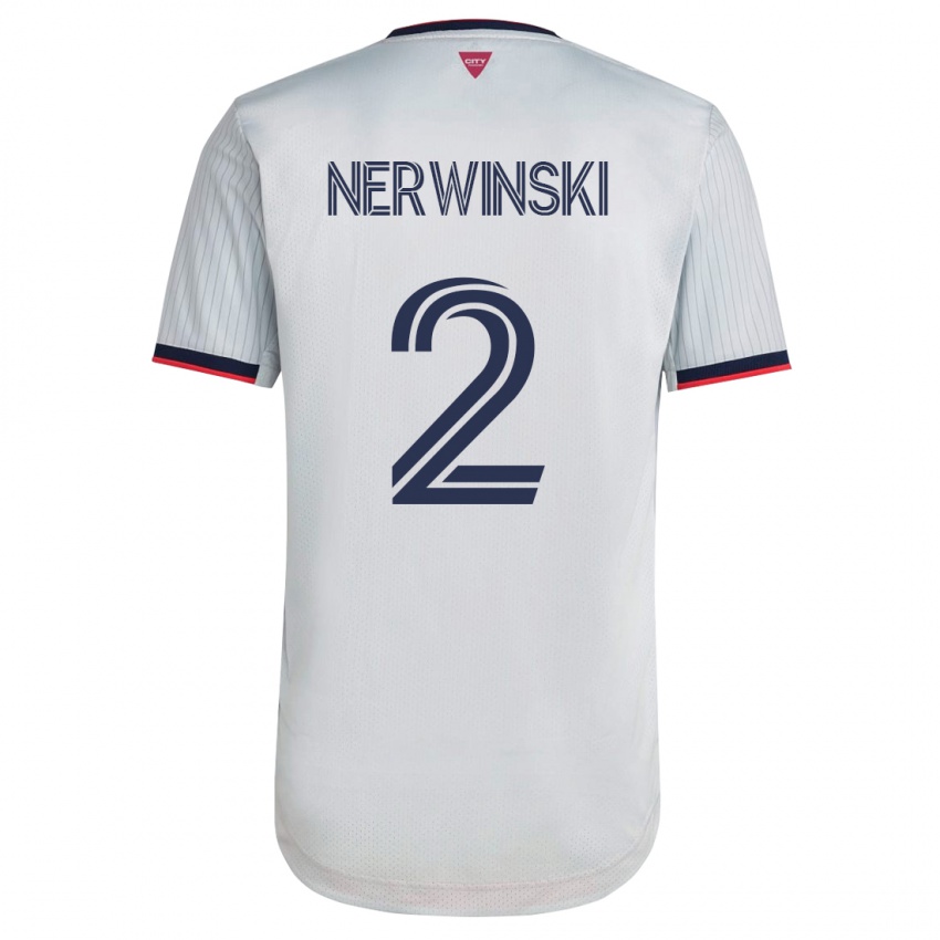 Niño Camiseta Jake Nerwinski #2 Blanco 2ª Equipación 2023/24 La Camisa México