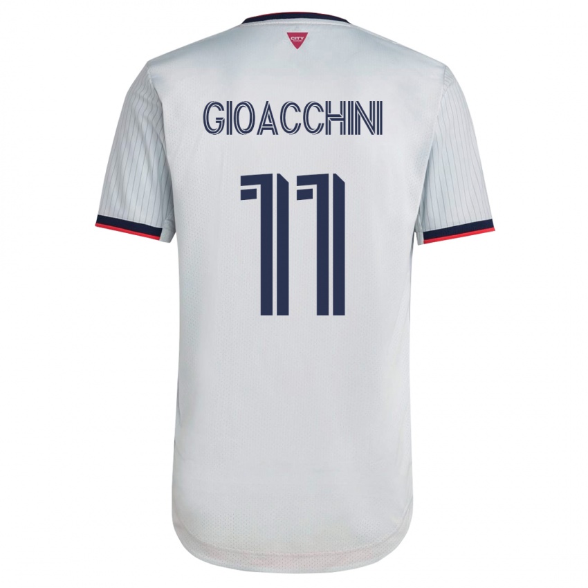 Niño Camiseta Nicholas Gioacchini #11 Blanco 2ª Equipación 2023/24 La Camisa México