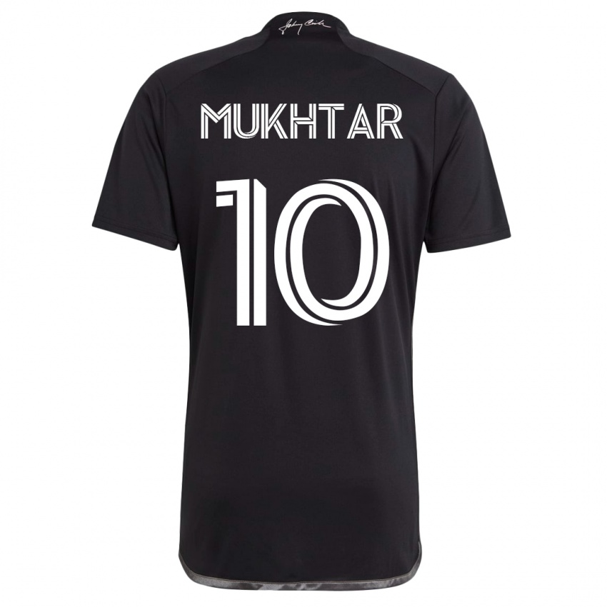 Niño Camiseta Hany Mukhtar #10 Negro 2ª Equipación 2023/24 La Camisa México