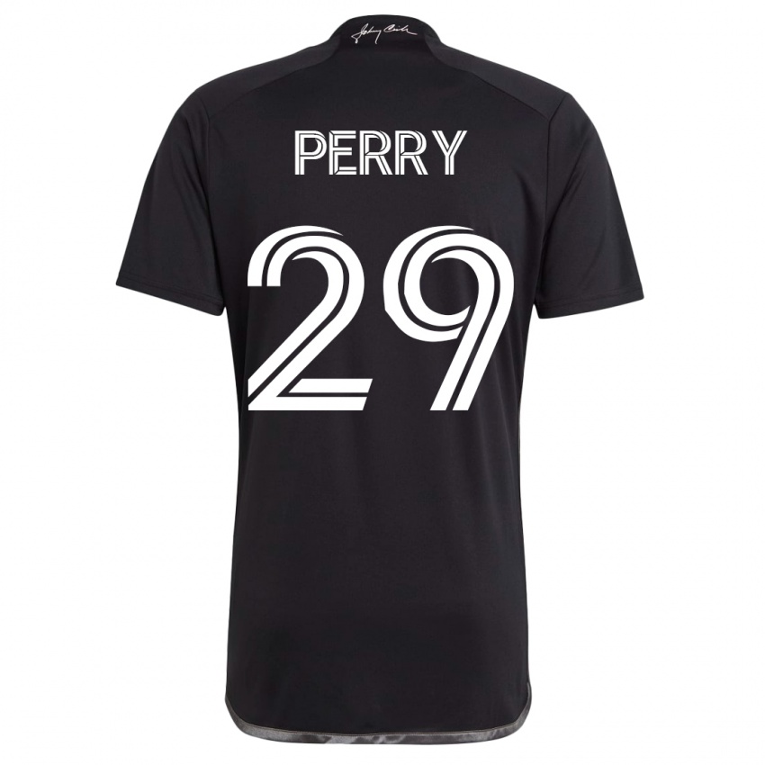Niño Camiseta Nebiyou Perry #29 Negro 2ª Equipación 2023/24 La Camisa México