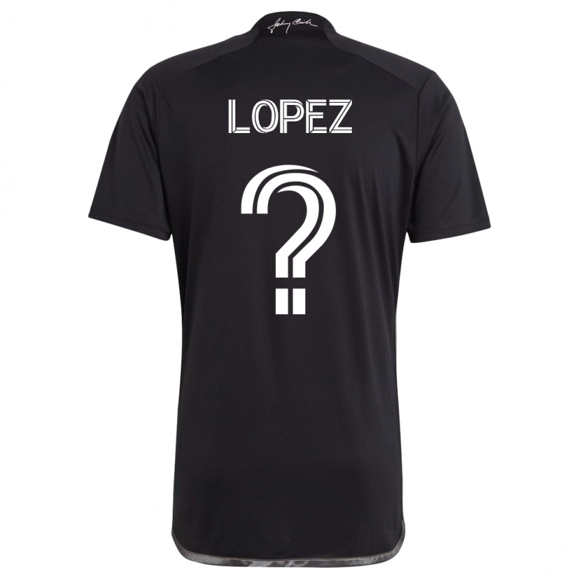 Niño Camiseta Alejandro Velazquez-Lopez #0 Negro 2ª Equipación 2023/24 La Camisa México