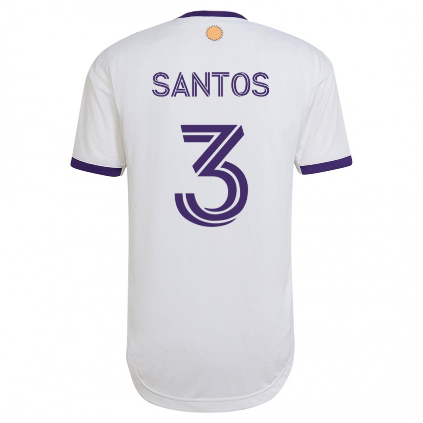 Niño Camiseta Rafael Santos #3 Blanco 2ª Equipación 2023/24 La Camisa México