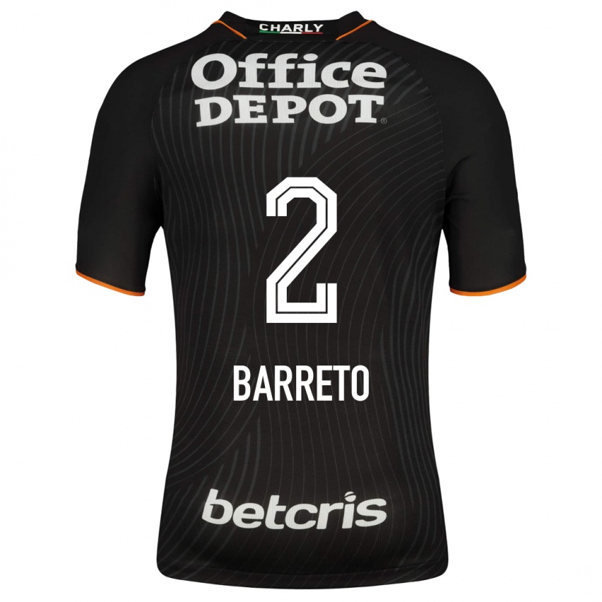 Niño Camiseta Sergio Barreto #2 Negro 2ª Equipación 2023/24 La Camisa México