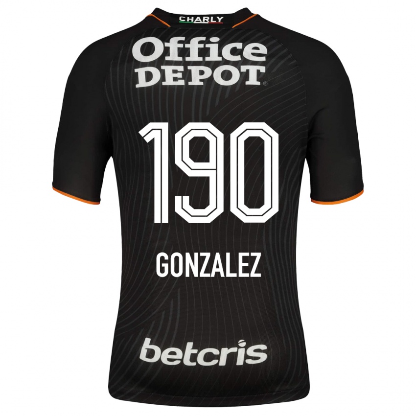 Niño Camiseta Owen González #190 Negro 2ª Equipación 2023/24 La Camisa México