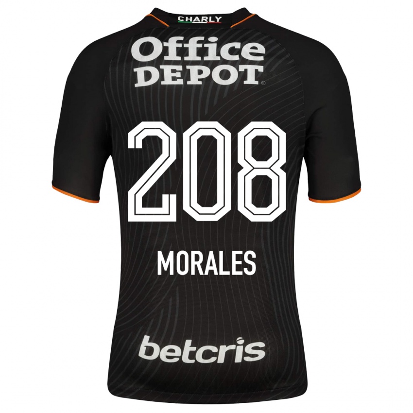 Niño Camiseta Erik Morales #208 Negro 2ª Equipación 2023/24 La Camisa México