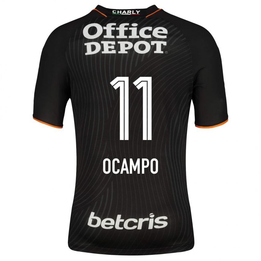 Niño Camiseta Mónica Ocampo #11 Negro 2ª Equipación 2023/24 La Camisa México