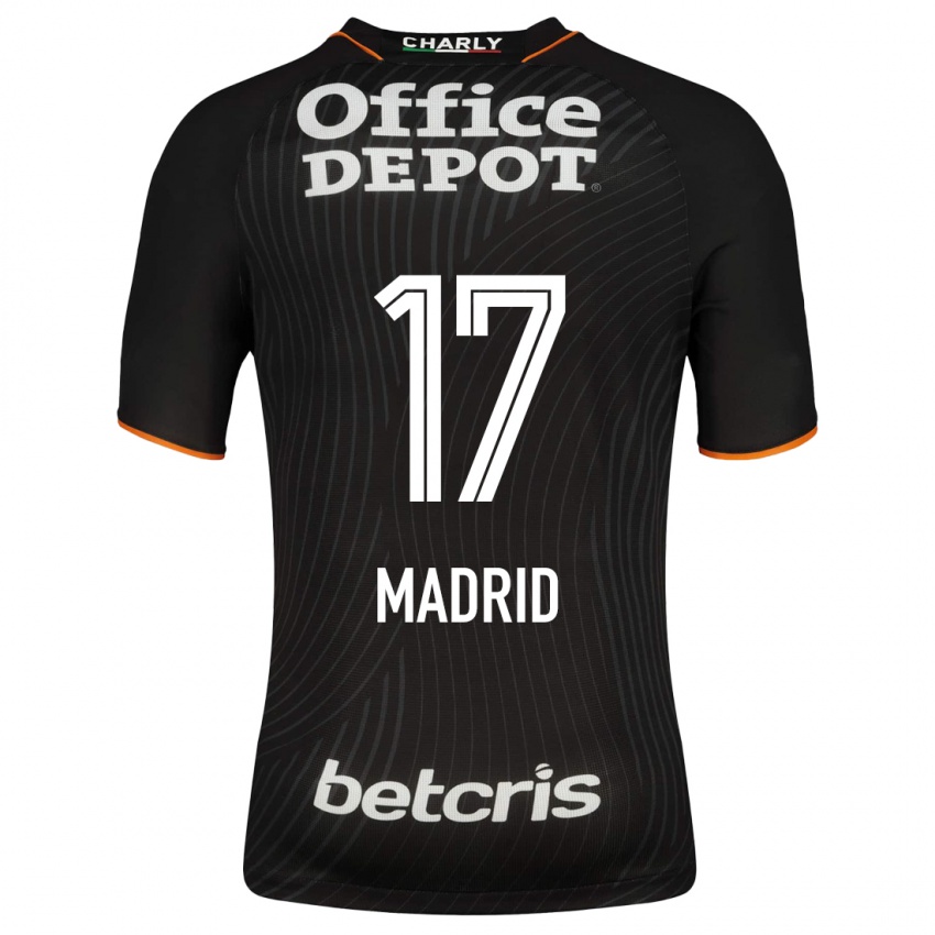 Niño Camiseta Yanín Madrid #17 Negro 2ª Equipación 2023/24 La Camisa México