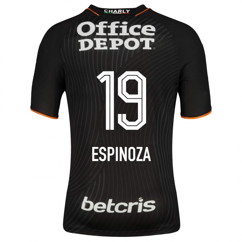 Niño Camiseta Giselle Espinoza #19 Negro 2ª Equipación 2023/24 La Camisa México