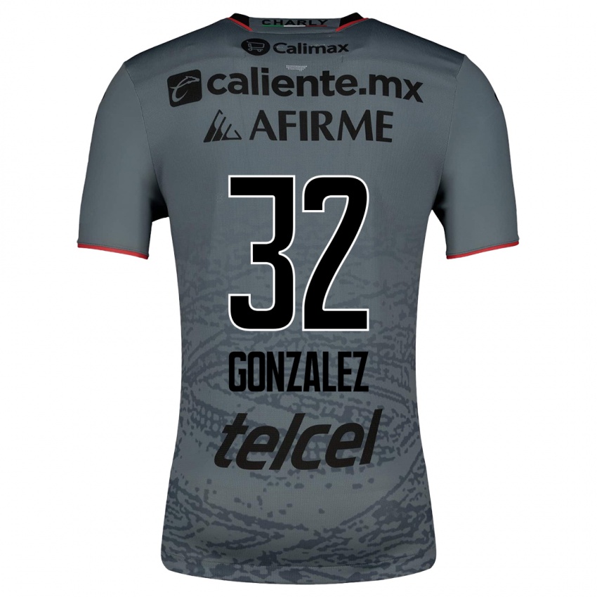 Niño Camiseta Carlos Gonzalez #32 Gris 2ª Equipación 2023/24 La Camisa México