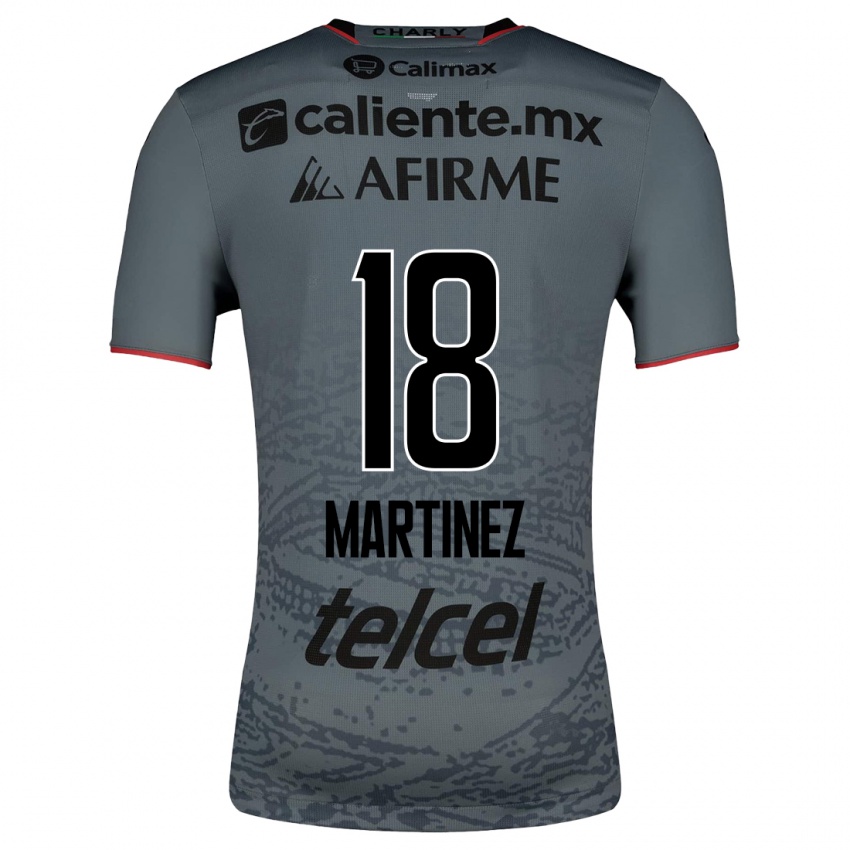 Niño Camiseta Natividad Martínez #18 Gris 2ª Equipación 2023/24 La Camisa México