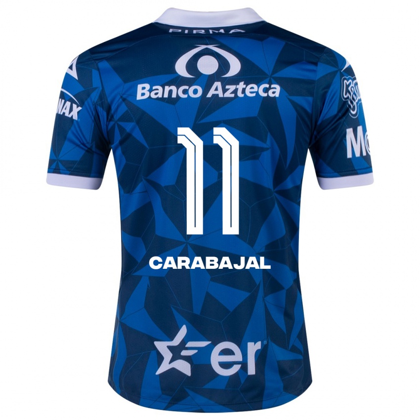 Niño Camiseta Gabriel Carabajal #11 Azul 2ª Equipación 2023/24 La Camisa México