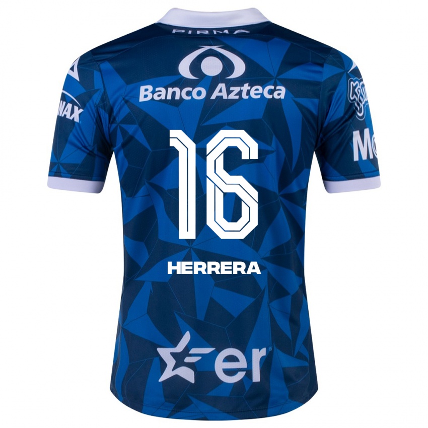 Niño Camiseta Alberto Herrera #16 Azul 2ª Equipación 2023/24 La Camisa México