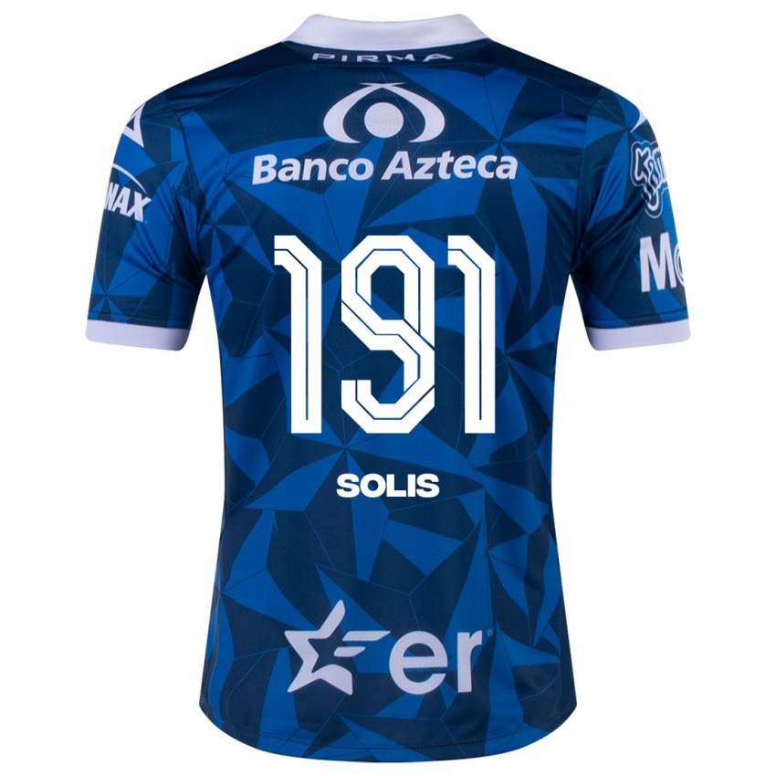 Niño Camiseta César Solís #191 Azul 2ª Equipación 2023/24 La Camisa México