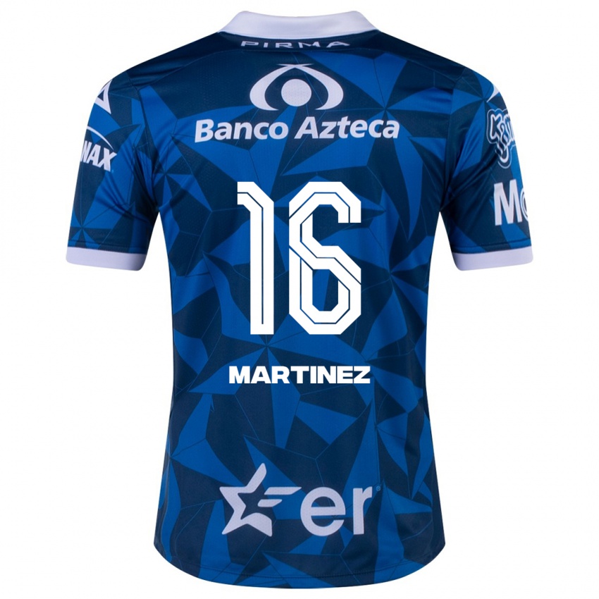 Niño Camiseta Dulce Martínez #16 Azul 2ª Equipación 2023/24 La Camisa México